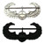 Army Air Assault Badge - Silver of Black