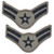 Airman First Class E-3 Air Force Air Battle Uniform (ABU) Chevron Pair