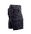 Black Vintage Paratrooper, Zipper Fly, 6 Pockets - Cargo Shorts 