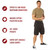 Black Vintage Paratrooper, Zipper Fly, 6 Pockets - Cargo Shorts 