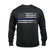 Thin Blue Line Flag Long Sleeve T-Shirt