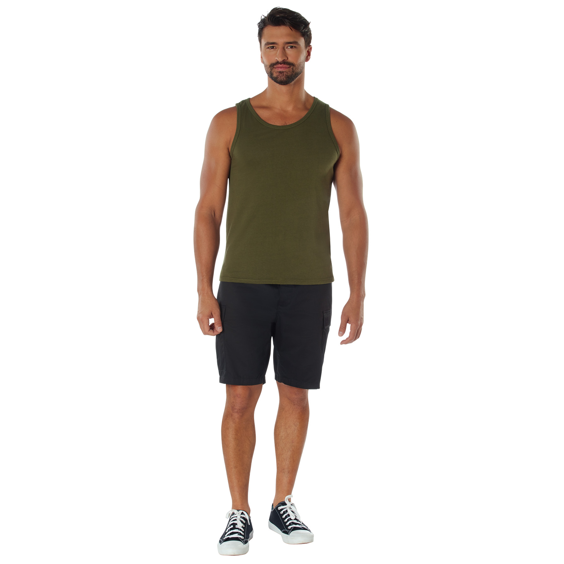 HYKE　OLIVE DRAB　TANK TOP p-28008-