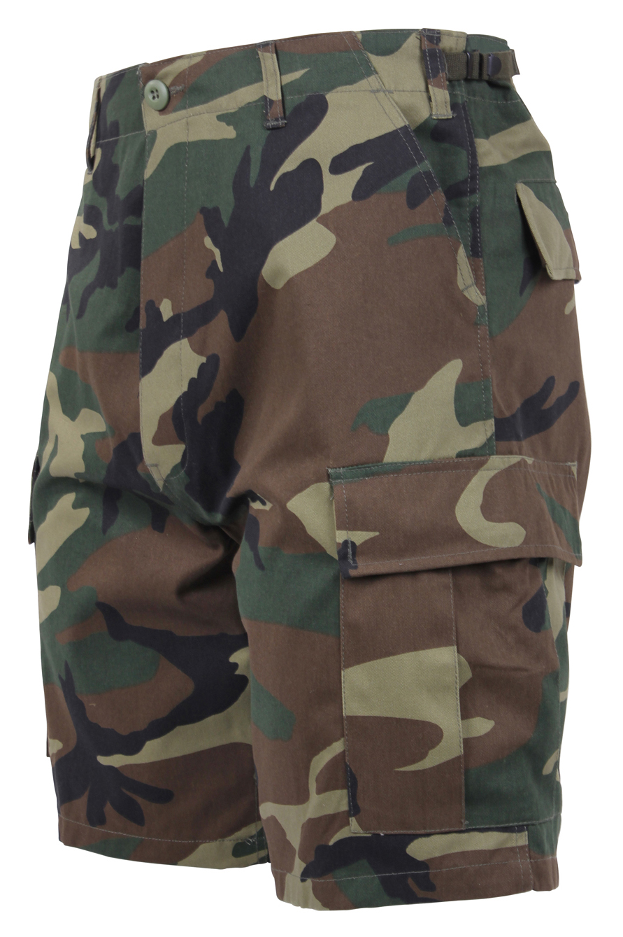 Buy Woodland Camo BDU Shorts at Army Surplus World