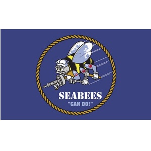 Buy 3ft x 5ft US Navy Seabees Flag at Army Surplus World