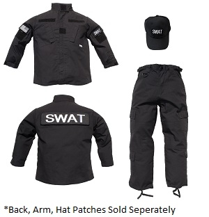 Kids Black Tactical Uniform from Army Surplus World