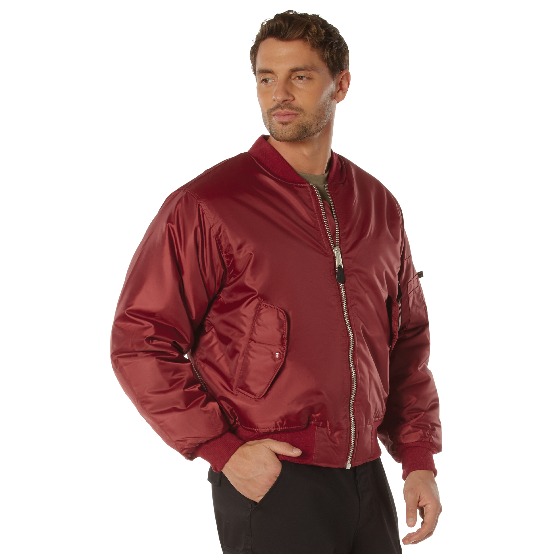 Red MA-1 Flight Jacket at Army Surplus World