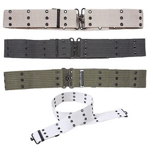 Buy Military Style Canvas Pistol Belt with Metal Buckle at Army