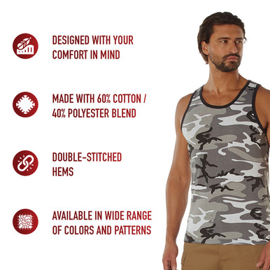SAPEur サプール BASIC TANK TOP DIGITAL CAMO Army Tank Tops - Men's Digital Camo Tank Tops