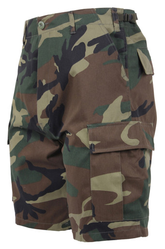 Buy Woodland Camo BDU Shorts at Army Surplus World