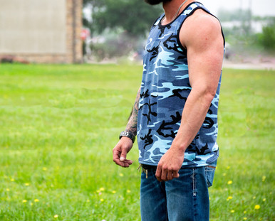 Army Tank Tops - Men's Digital Camo Tank Tops