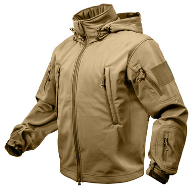 Buy Coyote Brown Tactical Soft Shell Jacket at Army Surplus World