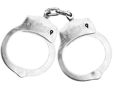 Buy Silver UZI Handcuffs at Army Surplus World