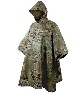 Buy Multicam Waterproof Ripstop Hooded Nylon Military Poncho