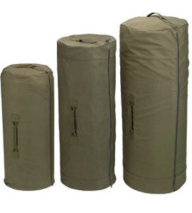 Buy Olive Zippered Canvas Duffel Bags at Army Surplus World