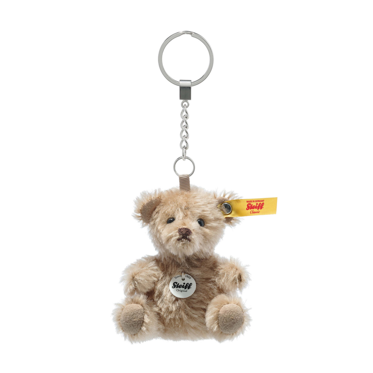 Small Cuddly Jointed Brown Bear on Key Ring Charm Mini Guft 