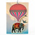 Elephant and Balloon Die-Cut Card