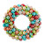 Vintage Ornament Wreath