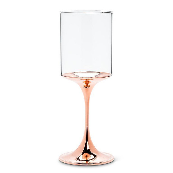 Copper Stem Wine Glass