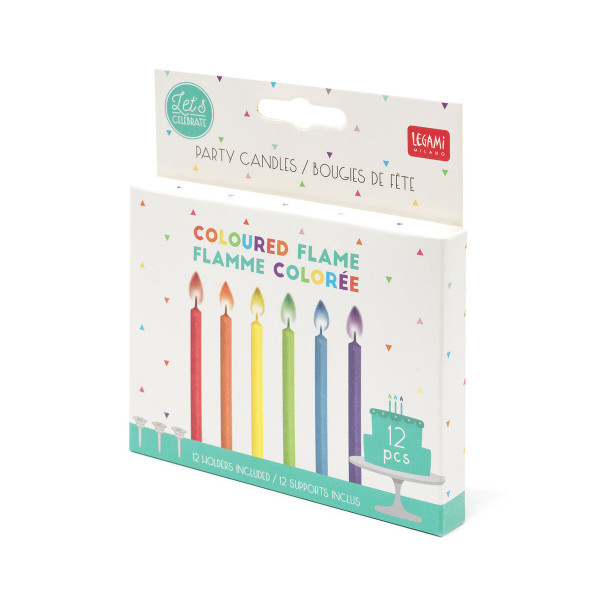 Legami® Party Candles with Coloured Flame