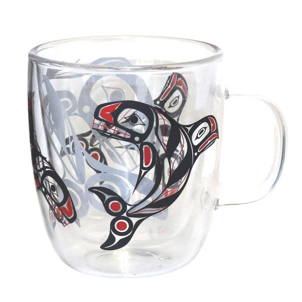 Native Northwest® Double-walled Glass Mugs