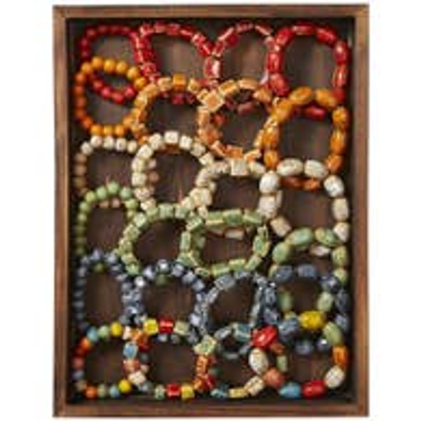 Clay Large Beaded Bracelets