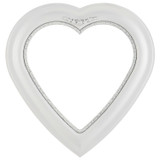 #457 Heart Frame - Linen White