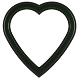 #820 Heart Frame - Hunter Green