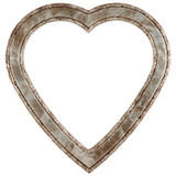 #822 Heart Frame - Champagne Silver