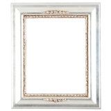#457 Rectangle Frame - Silver Leaf with Brown Antique