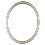 #551 Oval Frame - Silver Shade with Gold Lip