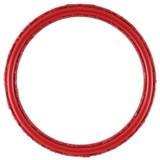 #553 Circle Frame - Holiday Red