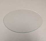 Oval glass conservation clear flat