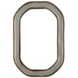#820 Octagon Frame - Silver Shade