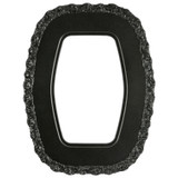 #844 Hexagon Frame - Black Silver