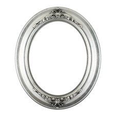#451 Oval Frame - Silver Leaf with Black Antique #451 Oval Frame - Silver Leaf with Black Antique