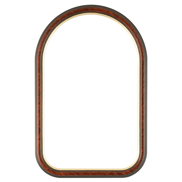 #551 Cathedral Frame - Vintage Walnut with Gold Lip