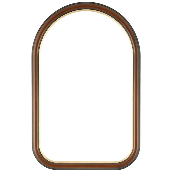 #551 Cathedral Frame - Walnut with Gold Lip