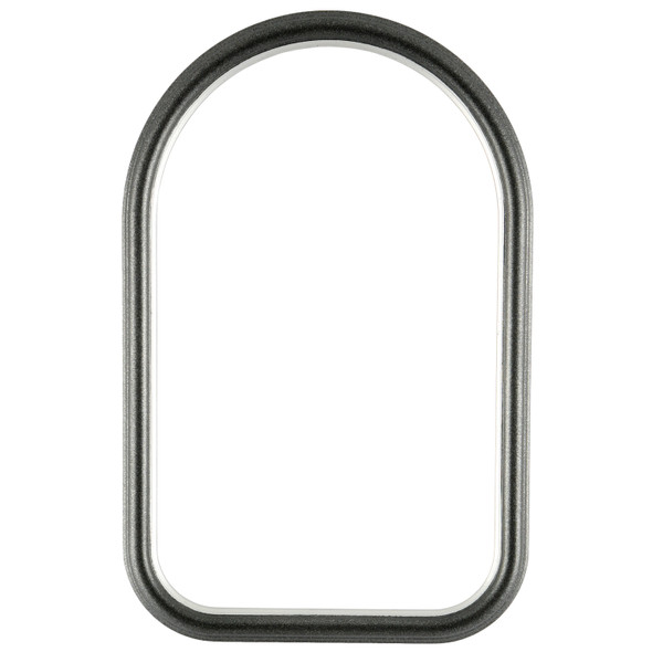 #551 Cathedral Frame - Black Silver with Silver Lip