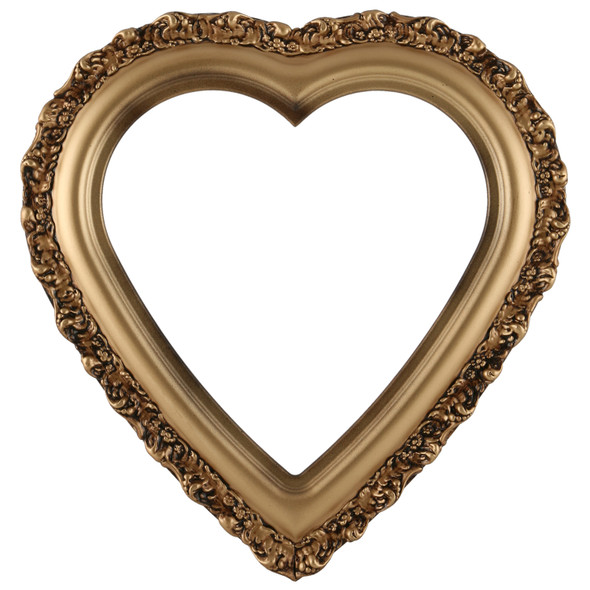 #454 Heart Frame - Desert Gold