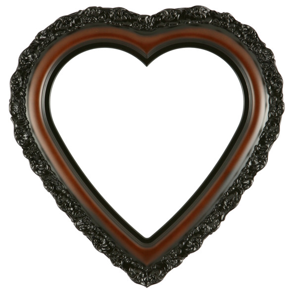 #454 Heart Frame - Walnut