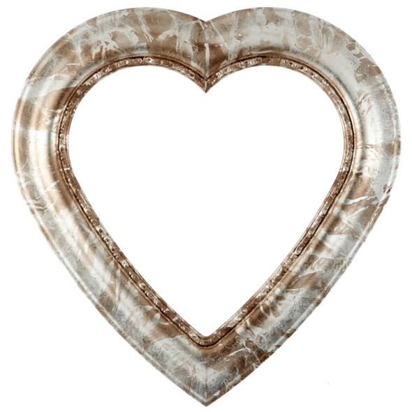 #456 Heart Frame - Champagne Silver