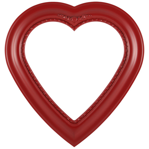 #457 Heart Frame - Holiday Red