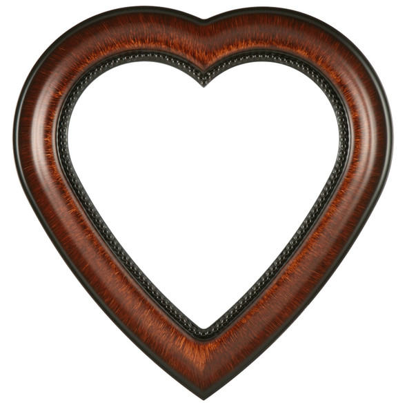 #458 Heart Frame - Vintage Walnut
