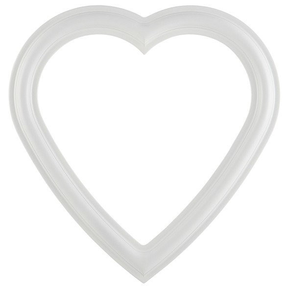 #460 Heart Frame - Linen White