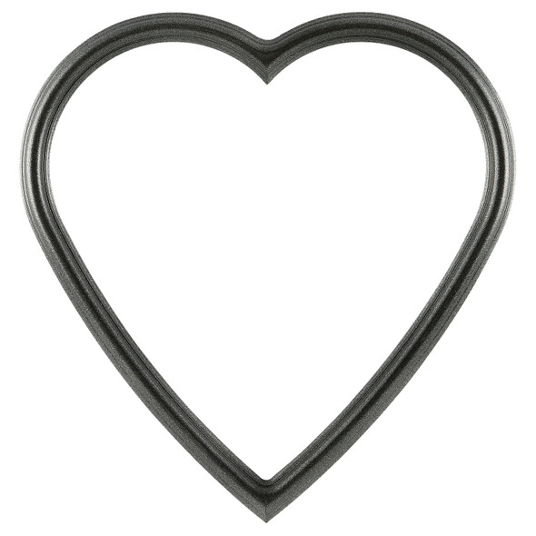 #550 Heart Frame - Black Silver