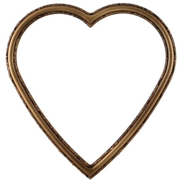 #553 Heart Frame - Desert Gold