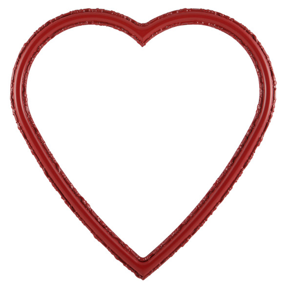 #553 Heart Frame - Holiday Red