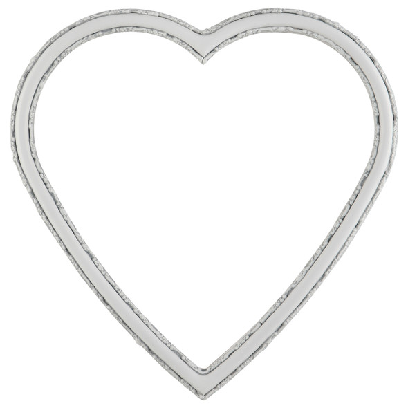 #553 Heart Frame - Linen White