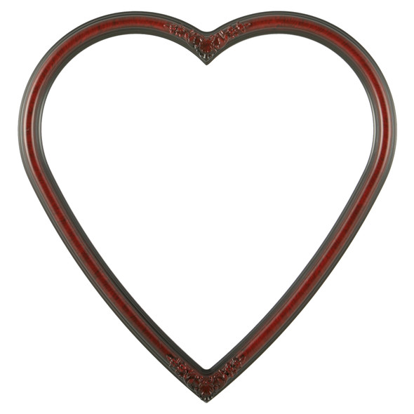 #554 Heart Frame - Vintage Cherry