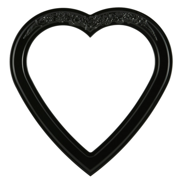 #821 Heart Frame - Gloss Black